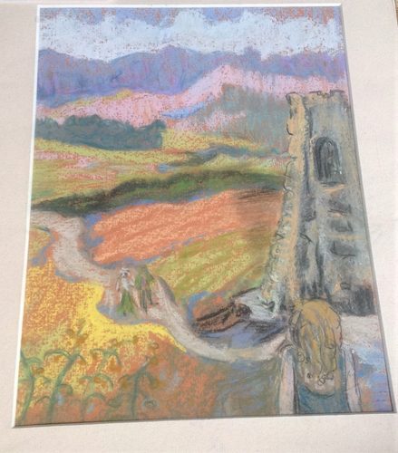 Kath, Slovakia, pastel.